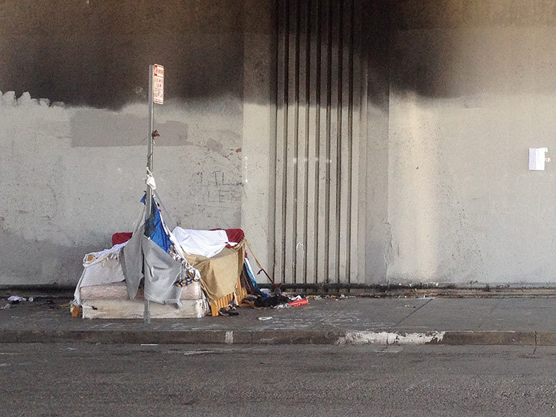 Sycamore Street, under the freeway, Oakland
