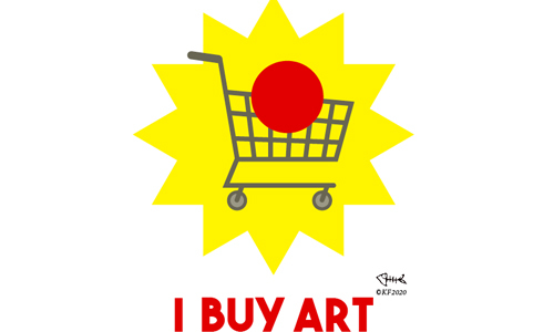 I buy art.